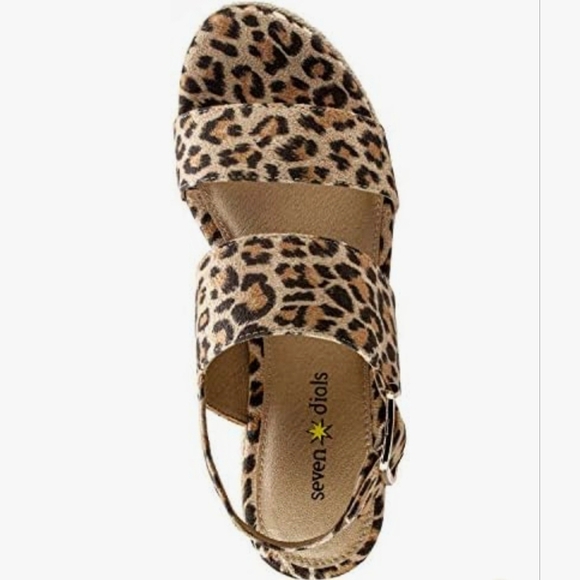 Seven Dials Leopard Print Espadrille Wedges #756 - Picture 10 of 11